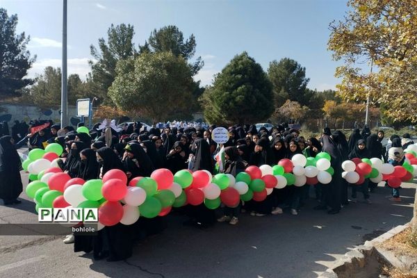 مراسم راهپیمایی 13 آبان در شهرستان شربیشه