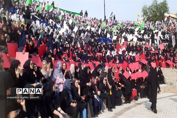 راهپیمایی روز دانش‌آموز در ساری