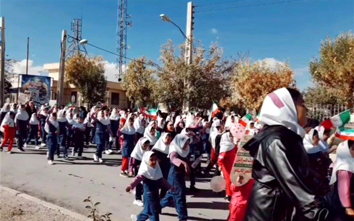 راهپیمایی ۱۳آبان در انگوران