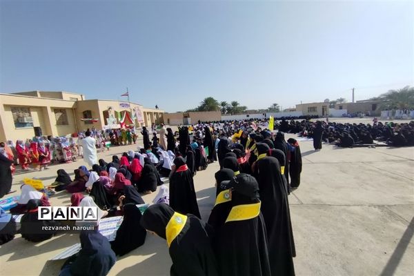 شکوه حضور مردم بزمان در راهپیمایی۱۳ آبان