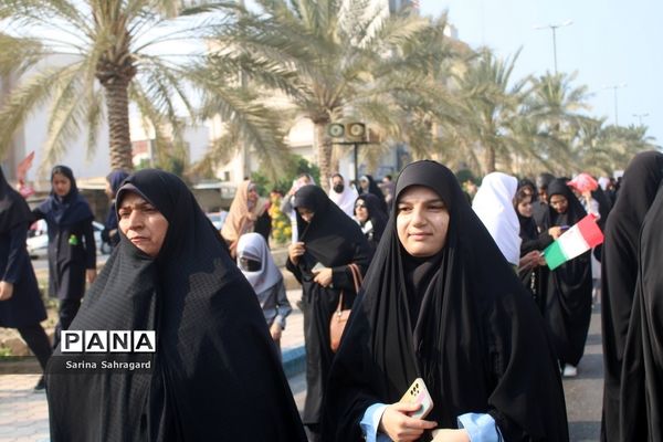 راهپیمایی روز 13 آبان در بوشهر