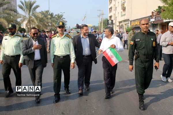 راهپیمایی روز 13 آبان در بوشهر