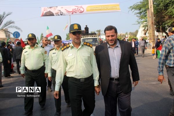 راهپیمایی روز 13 آبان در بوشهر