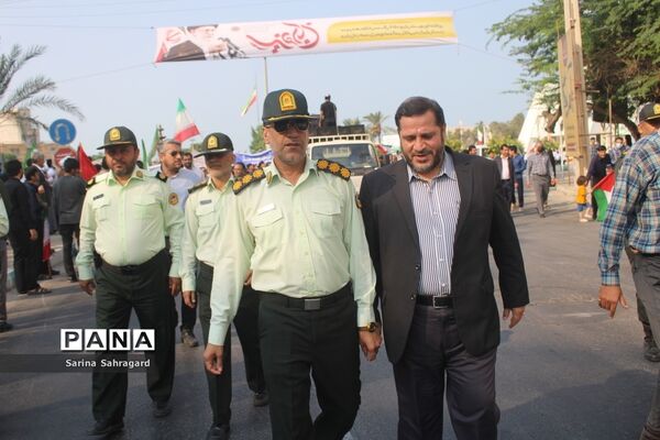 راهپیمایی روز 13 آبان در بوشهر