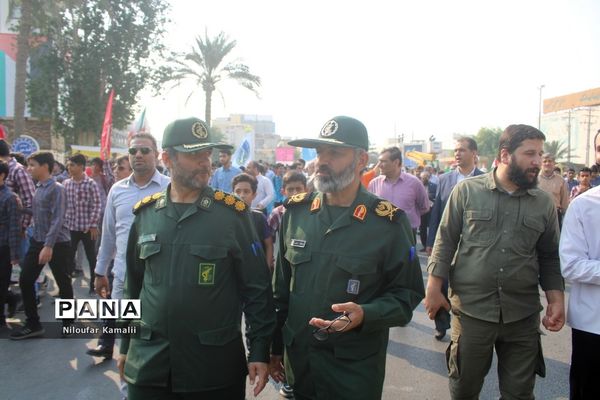 راهپیمایی روز 13 آبان در بوشهر