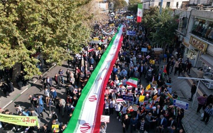راهپیمایی سیزده آبان در ارومیه/فیلم
