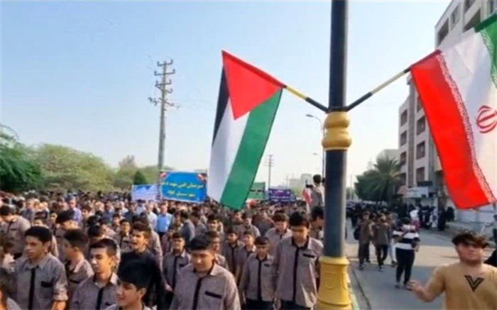 راهپیمایی 13 آبان در گناوه/فیلم