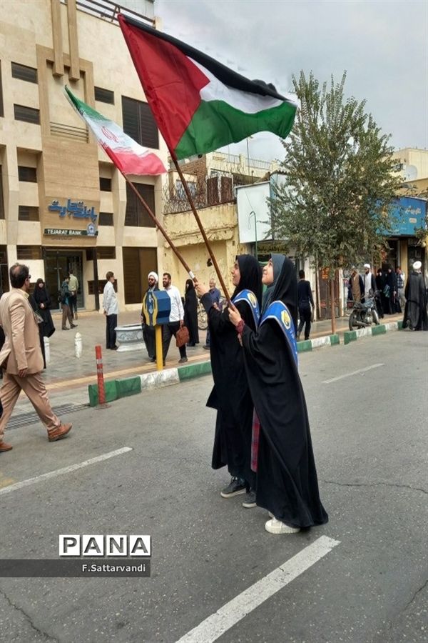 خروش طوفانی مردم قم در راهپیمایی روز ملی مبارزه با استکبار جهانی-1