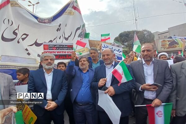 خروش طوفانی مردم قم در راهپیمایی روز ملی مبارزه با استکبار جهانی-1