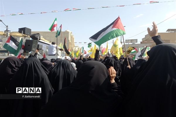 خروش طوفانی مردم قم در راهپیمایی روز ملی مبارزه با استکبار جهانی-1