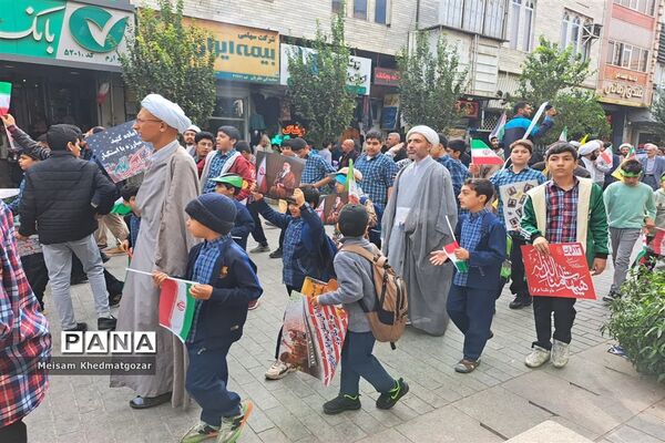 خروش طوفانی مردم قم در راهپیمایی روز ملی مبارزه با استکبار جهانی-1