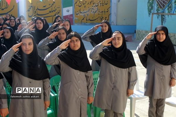 مراسم هفته ملی مازندران در دبیرستان مائده گلوگاه