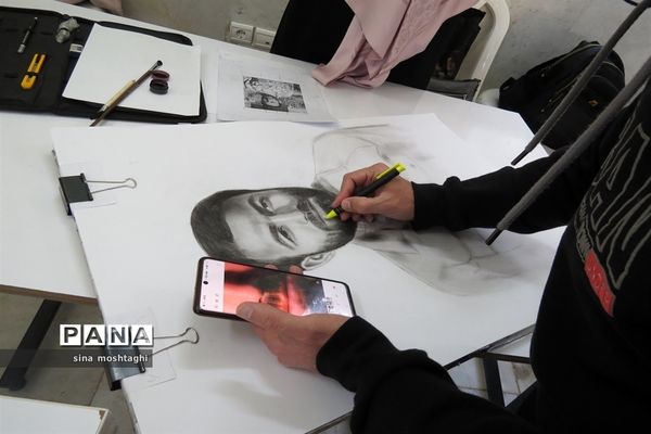 بر گزاری ورکشاپ طراحی چهره سرداران شهید خراسان شمالی