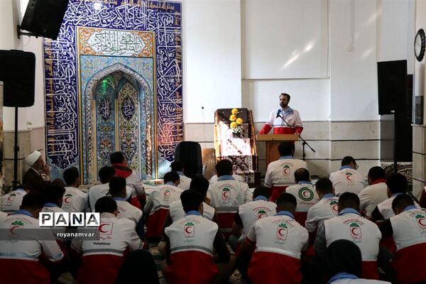دیدارجوانان جمعیت هلال احمربانماینده ولی فقیه خراسان شمالی