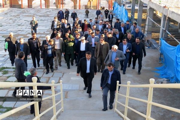 گلباران مزار شهدا با حضور وزیر آموزش و پرورش در معصوم زاده شهرستان بجنورد