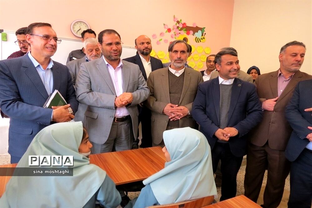 افتتاحیه دبستان 15 کلاسه  ابو ریحان بیرونی در شهرستان بجنورد