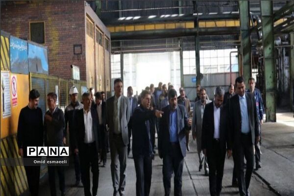 حضور معاون سیاسی استانداری آذربایجان شرقی در شرکت های مانی و فولاد صنعت بناب