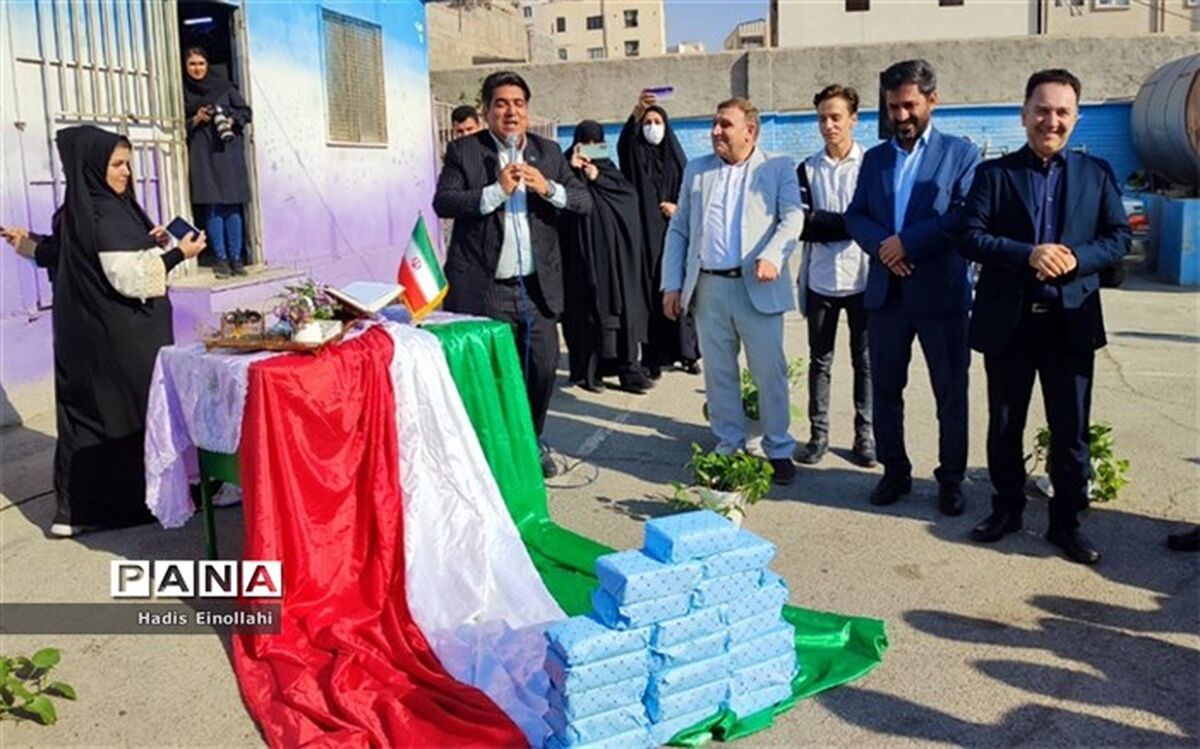 آیین خشت‌گذاری مدارس شرافت، عمار و ملاآقایی در شهرستان قرچک/ فیلم