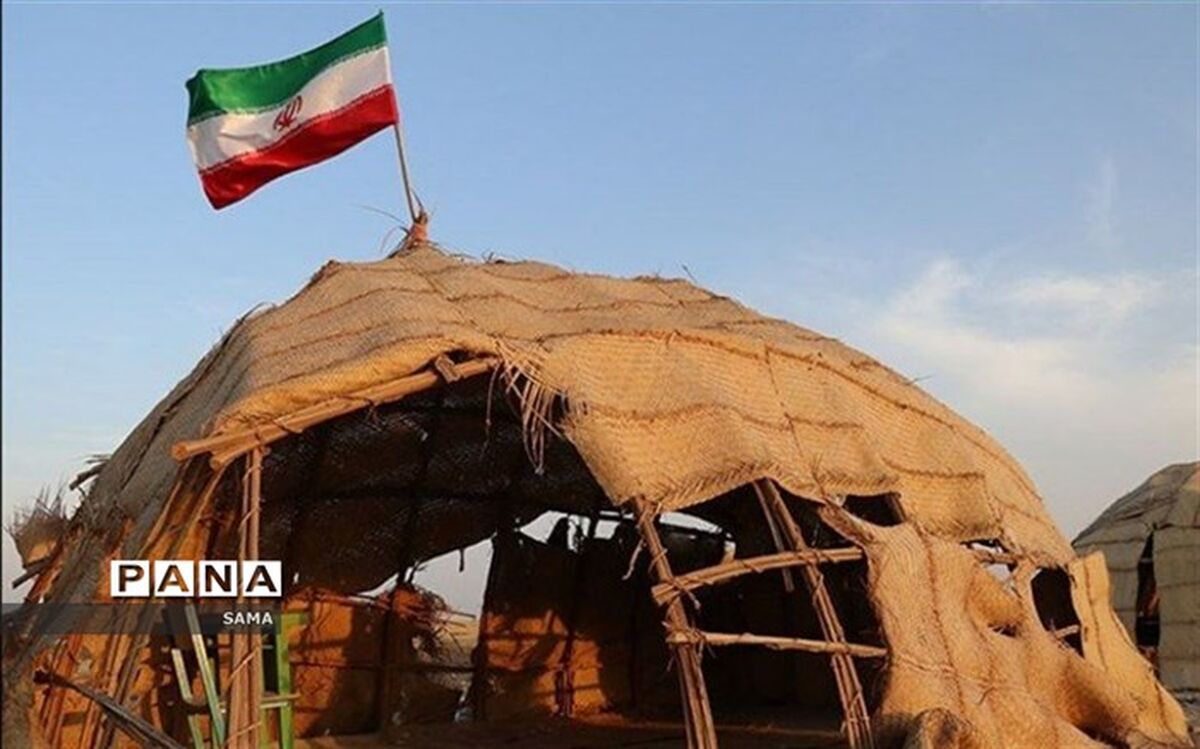مشق علم از کپر تا نیمکت های چوبی