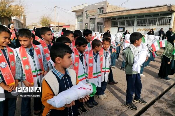 تجمع مردم شهرستان بام و صفی آباد در محکومیت جنایات رژیم صهیونیستی