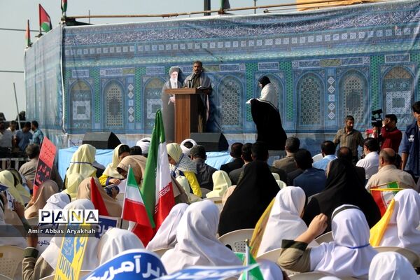 تجمع مردم بوشهر در حمایت از کودکان فلسطین