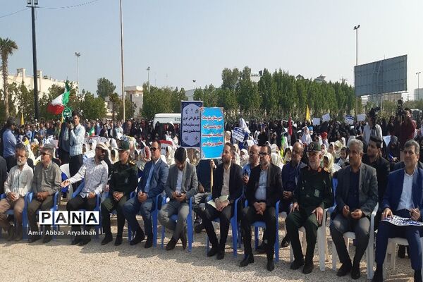 تجمع مردم بوشهر در حمایت از کودکان فلسطین (2)