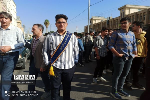 راهپیمایی مردم جهرم در حمایت از کودکان مظلوم غزه