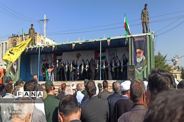 راهپیمایی مردم جهرم در حمایت از کودکان مظلوم غزه