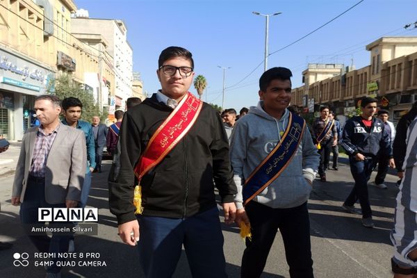 راهپیمایی مردم جهرم در حمایت از کودکان مظلوم غزه
