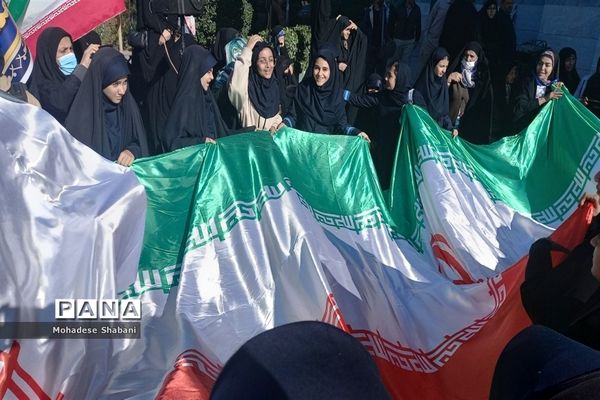 خروش دانش‌آموزان شهریار در حمایت از مردم مظلوم غزه