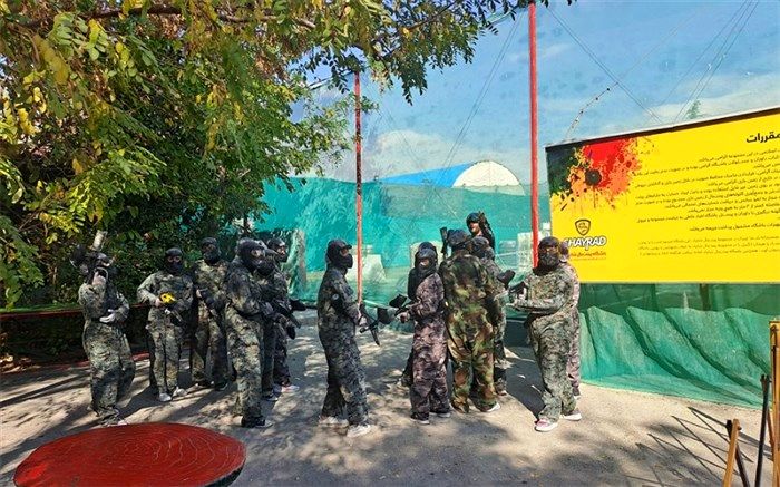 روایت دانش‌آموزان مدرسه نوین آفرین از شور و هیجان اردوی پینت‌بال/فیلم