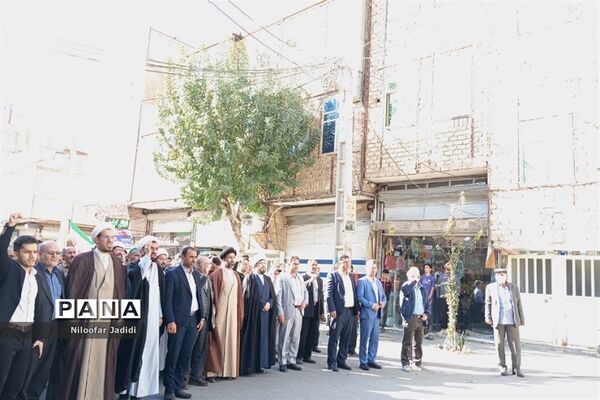 محکومیت رژیم صهیونسیتی اسرائیل توسط مردم ولایتمدار نصیرشهر