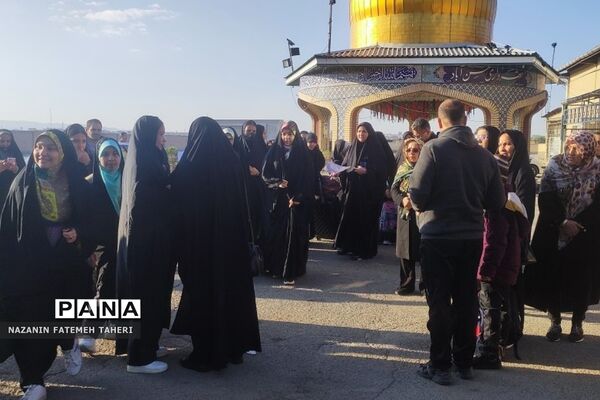 اعزام دانش‌آموزان دختر مدارس فشافویه به اردوی راهیان نور