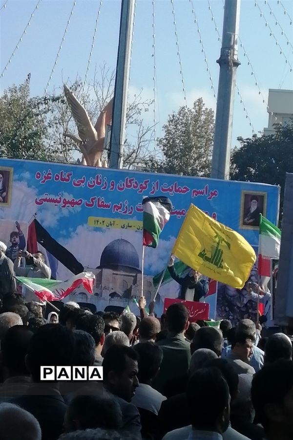 اعلام انزجار دانش‌آموزان پیشتاز استان مازندران از جنایات رژیم کودک کش و غاصب اسرائیل