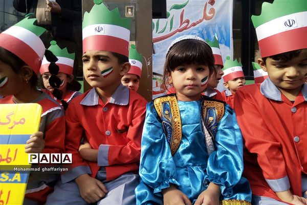 حضور پرشور دهه هشتادی‌ها در پی حمایت از کودکان فلسطینی