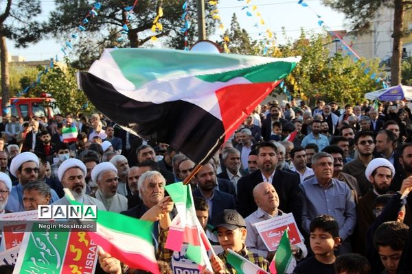 محکومیت جنایات رژیم  صهیونیستی دراجتماع مردم اسلامشهر