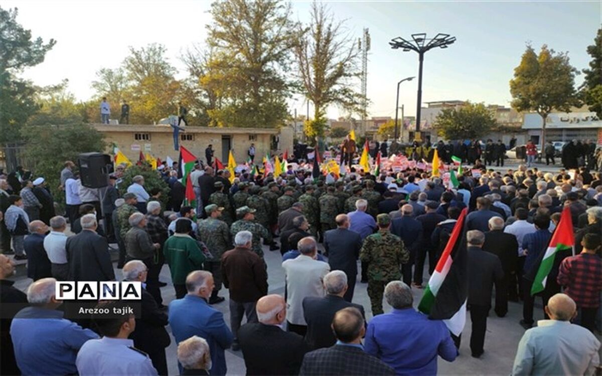 برگزاری تجمع و راهپیمایی بزرگ مردم انقلابی ورامین در حمایت از کودکان و مردم مظلوم فلسطین/فیلم