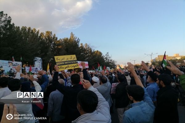 حمایت دانش‌آموزان بیرجند از کودکان مظلوم غزه