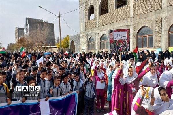 خروش فاروجی‌ها برای اعلام بیزاری ومحکومیت جنایات اسرائیل