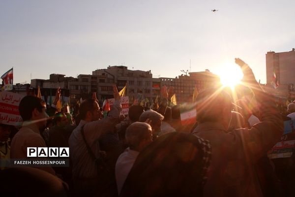 راهپیمایی در تهران برای حمایت از کودکان مظلوم غزه