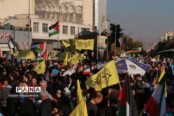 راهپیمایی در تهران برای حمایت از کودکان مظلوم غزه