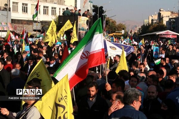 راهپیمایی در تهران برای حمایت از کودکان مظلوم غزه