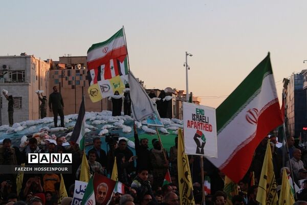 راهپیمایی در تهران برای حمایت از کودکان مظلوم غزه