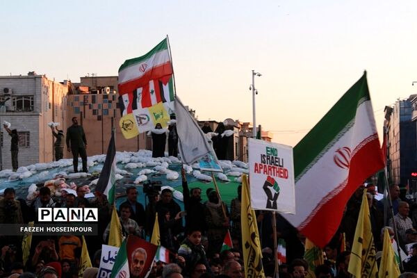 راهپیمایی در تهران برای حمایت از کودکان مظلوم غزه