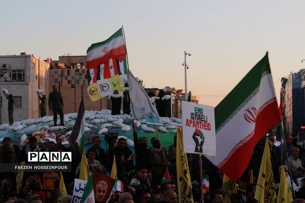 راهپیمایی در تهران برای حمایت از کودکان مظلوم غزه