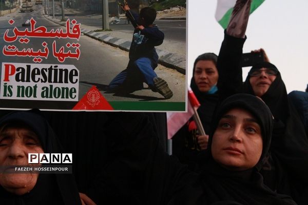 راهپیمایی در تهران برای حمایت از کودکان مظلوم غزه