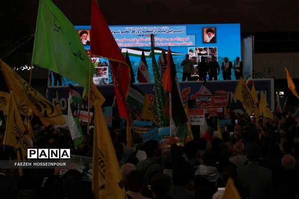 راهپیمایی در تهران برای حمایت از کودکان مظلوم غزه