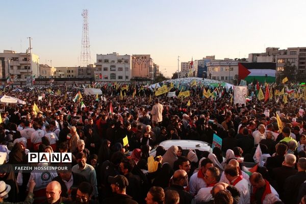 راهپیمایی در تهران برای حمایت از کودکان مظلوم غزه