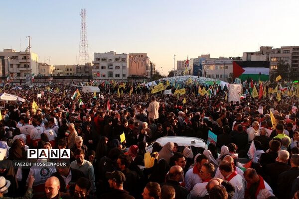 راهپیمایی در تهران برای حمایت از کودکان مظلوم غزه