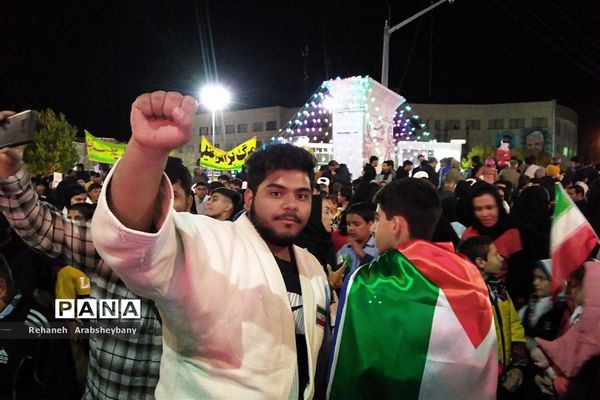 مراسم تجمع و راهپیمایی  از کودکان مظلوم فلسطین در آباده